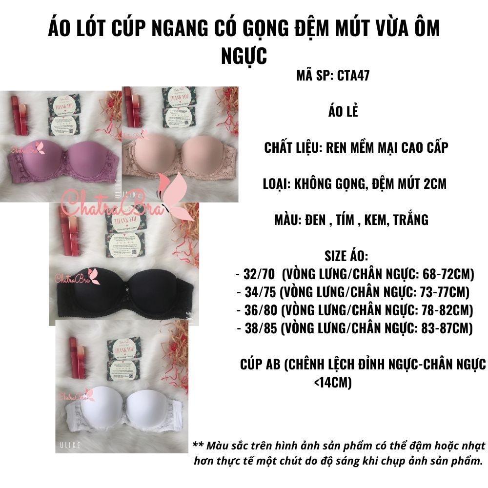 Áo lót ren có gọng không đệm có size lớn