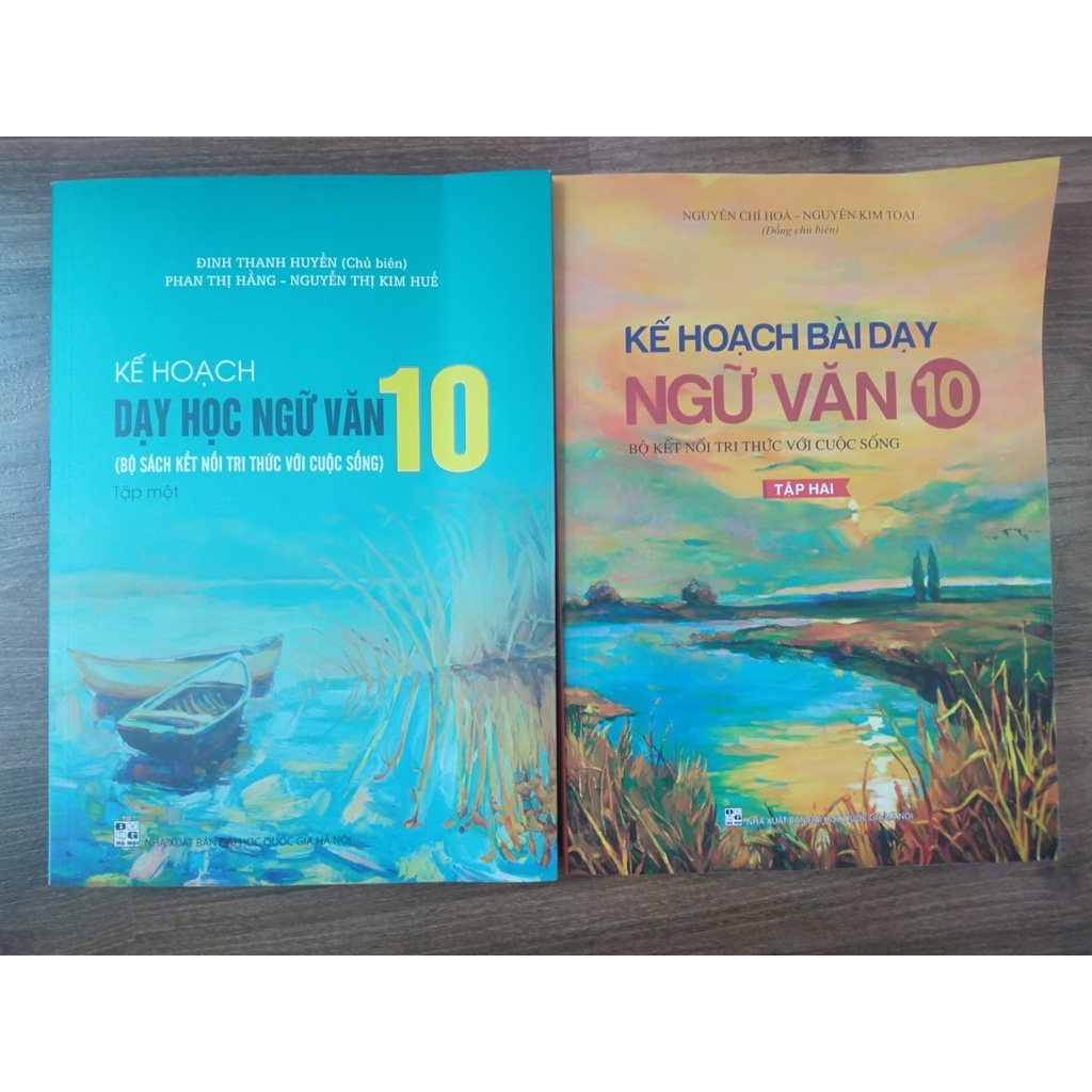 Sách - Combo Kế hoạch dạy học Ngữ Văn 10 Tập 1 + Tập 2