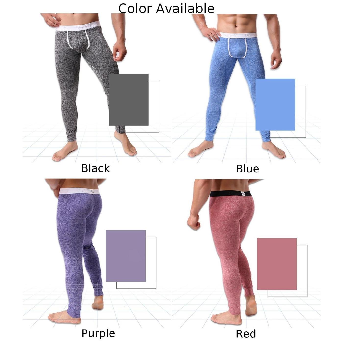 Nam Gợi Cảm Chắc Chắn Thấp Tầng Quần Legging Nhiệt Quần Ôm Sát Thoáng Khí Cho Quần Tàng Hình Quần Áo Nam Liền Mạch Mùa Đông Quần Lót