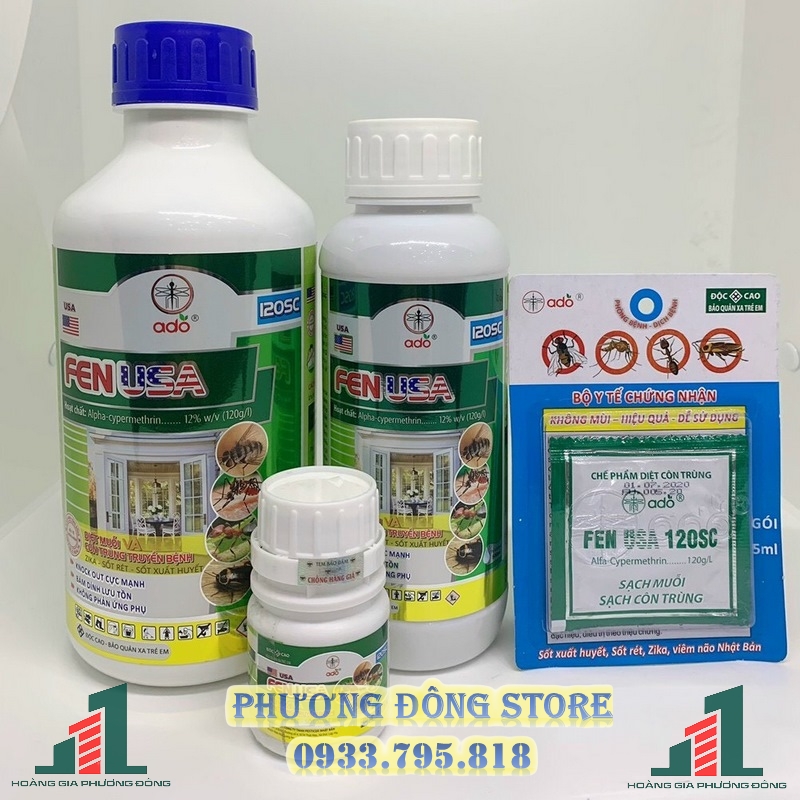 Thuốc diệt muỗi và côn trùng Fen USA 120SC _ 5ML