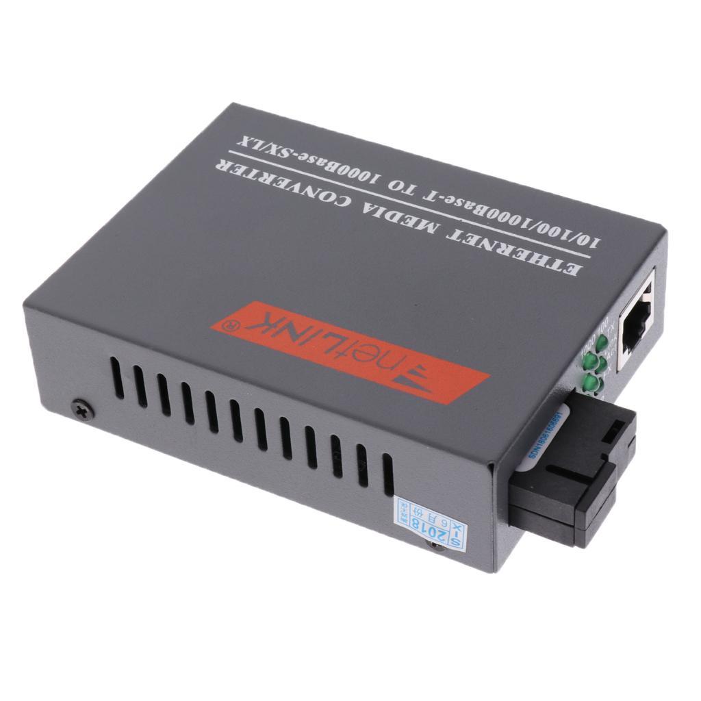 100/1000Mbps Gigbit RJ45 Ethernet to Fiber optic Media Converter 1 Pair