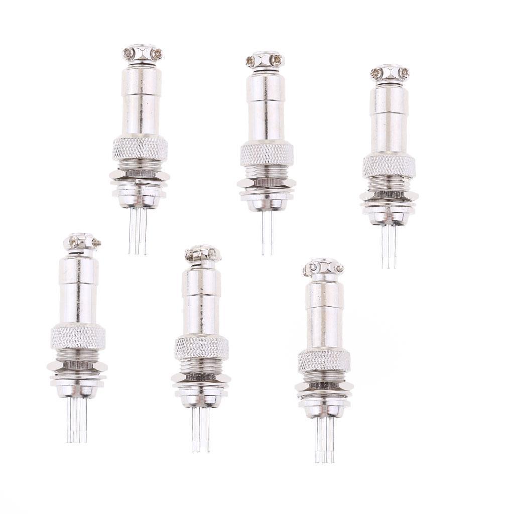 GX12 Air Aviation Plug Socket Straight Pin Connector PCB Circuit Board