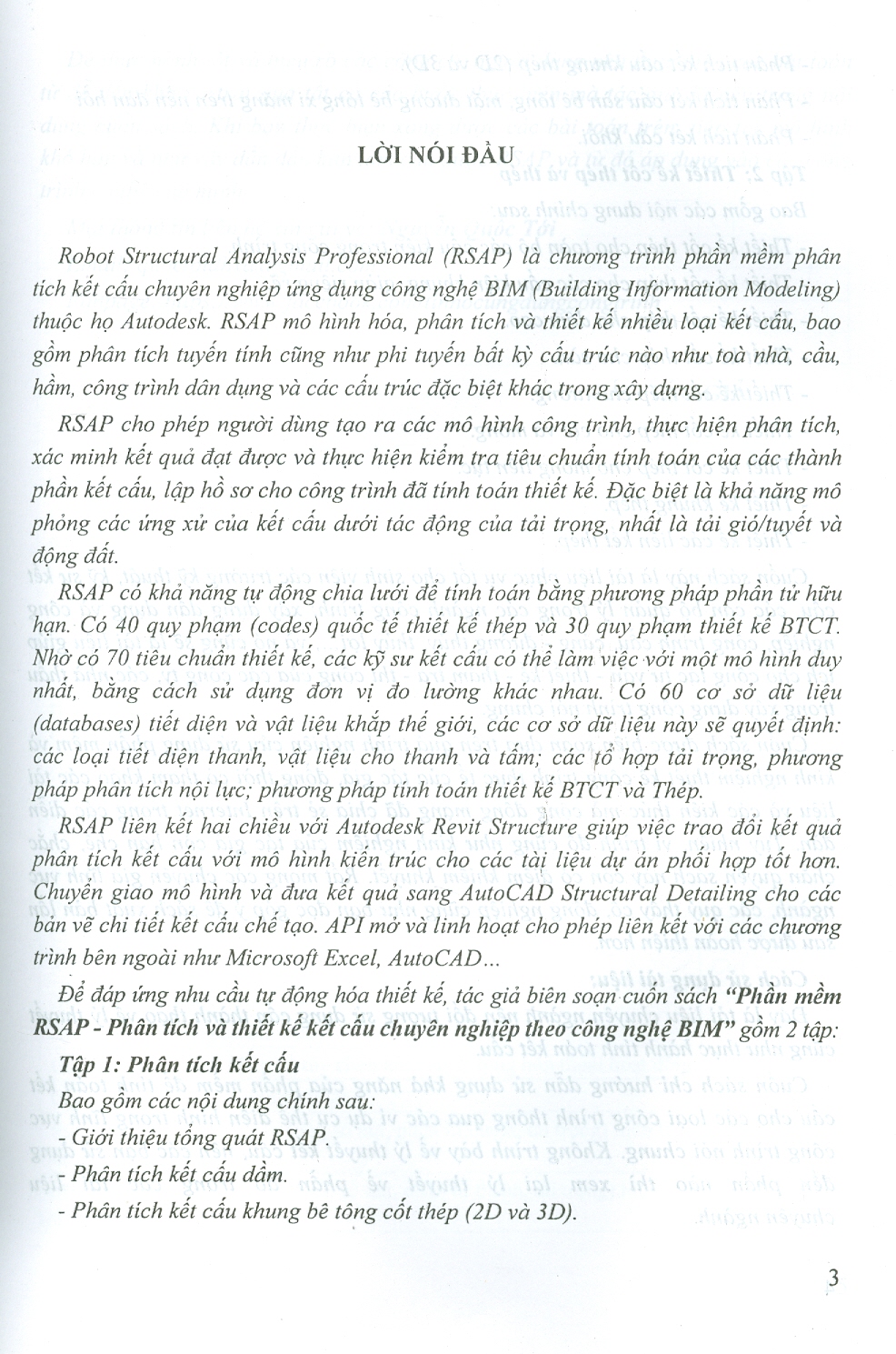 Phần Mềm RSAP - Phân Tích Và Thiết Kế Kết Cấu Chuyên Nghiệp Theo Công Nghiệp BIM - Tập 1: Phân Tích Kết Cấu
