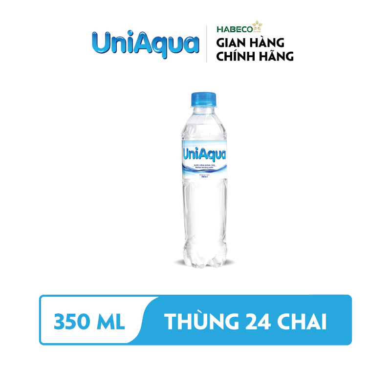 Nước uống đóng chai UniAqua - Thùng 24 chai 350ml