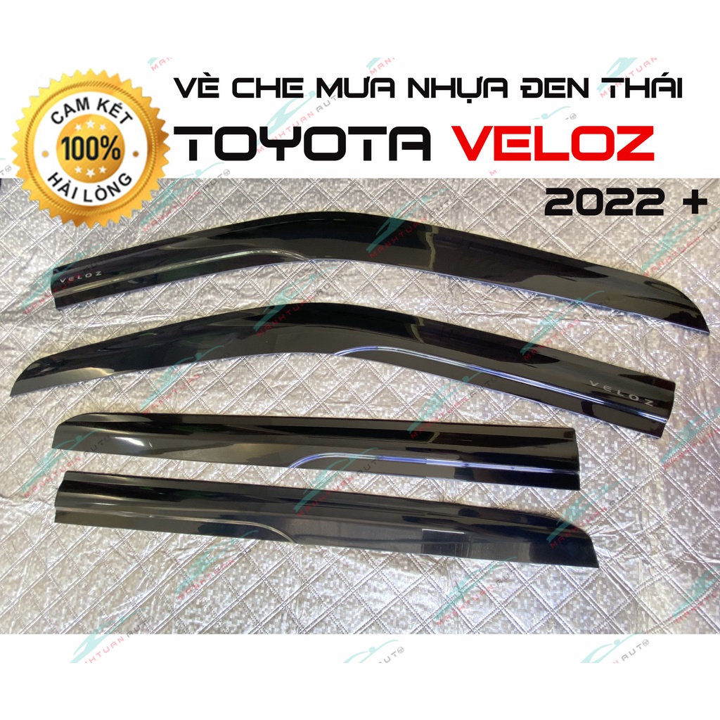 Vè Che Mưa Xe Toyota Veloz Cross 2022 - 23 Đen Thái Dày Cao Cấp