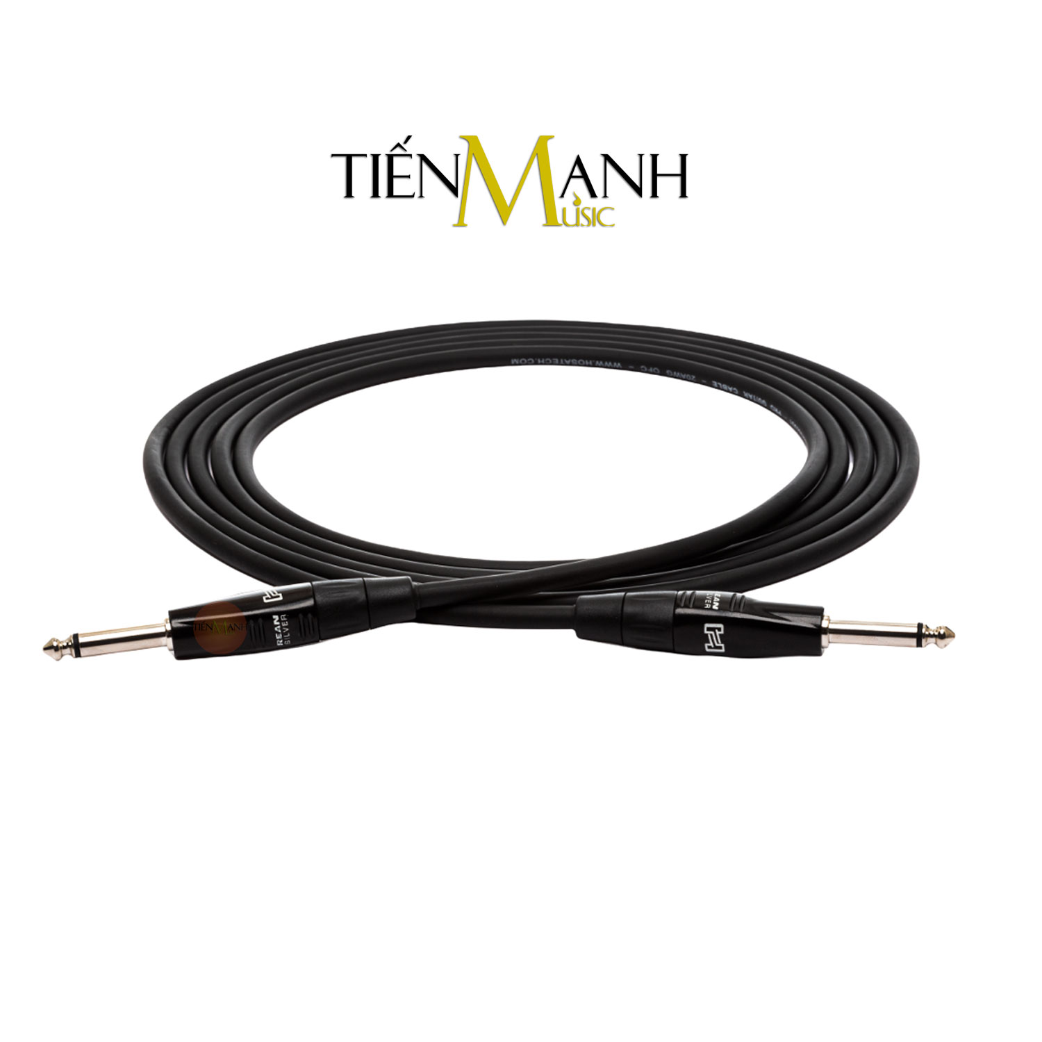 Dây Cáp Guitar Hosa Pro REAN 2 Đầu 6ly TS Mono Dài 3m, 6m, 7.5m HGTR-010, HGTR-025, HGTR-010R, HGTR-020R Cable Hàng Chính Hãng - Kèm Móng Gẩy DreamMaker