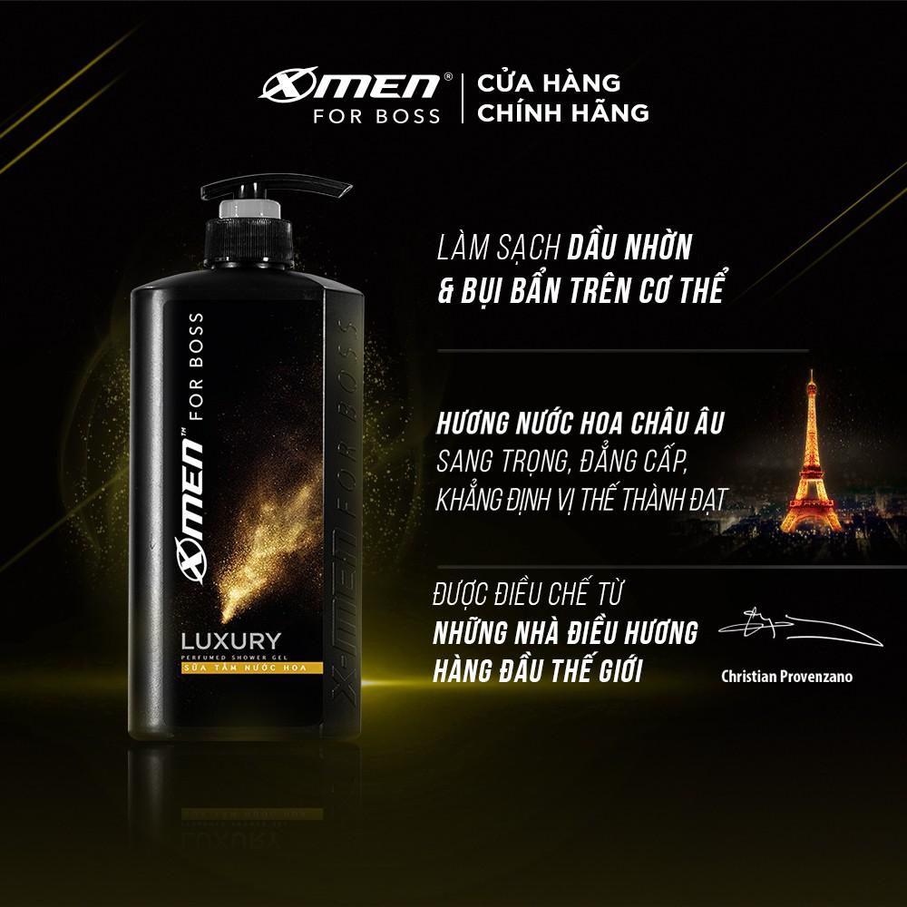 Combo Dầu gội nước hoa 650g + Sữa tắm nước hoa 650g X-Men for Boss Luxury