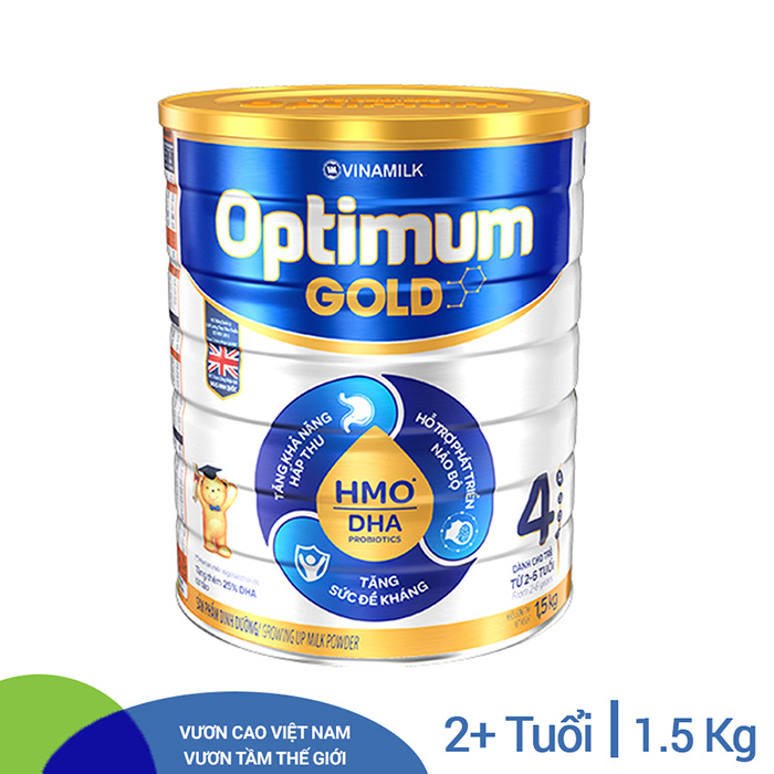 Sữa bột OPTIMUM GOLD Step 4 - Hộp thiếc 1,5kg (dành cho trẻ 2-6 tuổi)