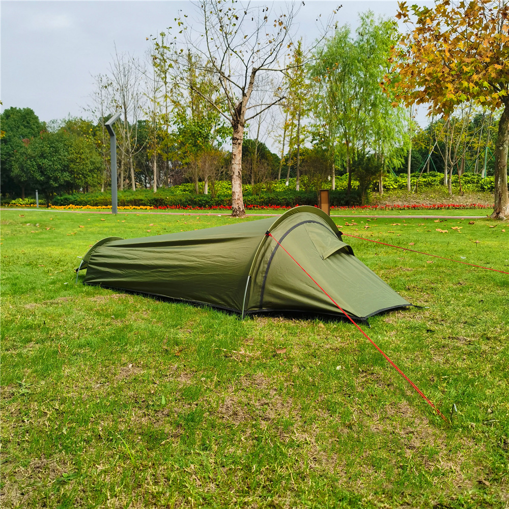 Lều cắm trại ngoài trời siêu nhẹ cho một người kiêm túi ngủ di động