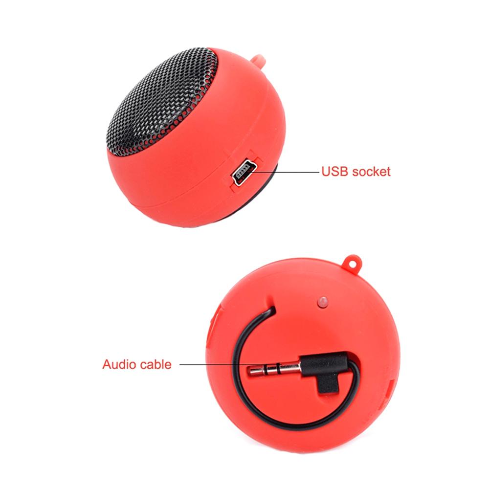 Loa Mini Hamburger Di Động Loa Nghe Nhạc Mp3 Loa Ngoài Trời Có Dây 3.5Mm Hộp Âm Thanh Cho PC Máy Tính Điện Thoại Màu sắc: Đen