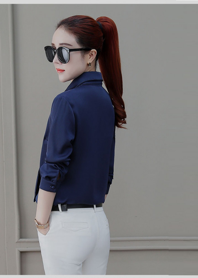 ÁO SƠ MI PHỐI CAVAT RỜI LYNA THỜI TRANG NT3297N
