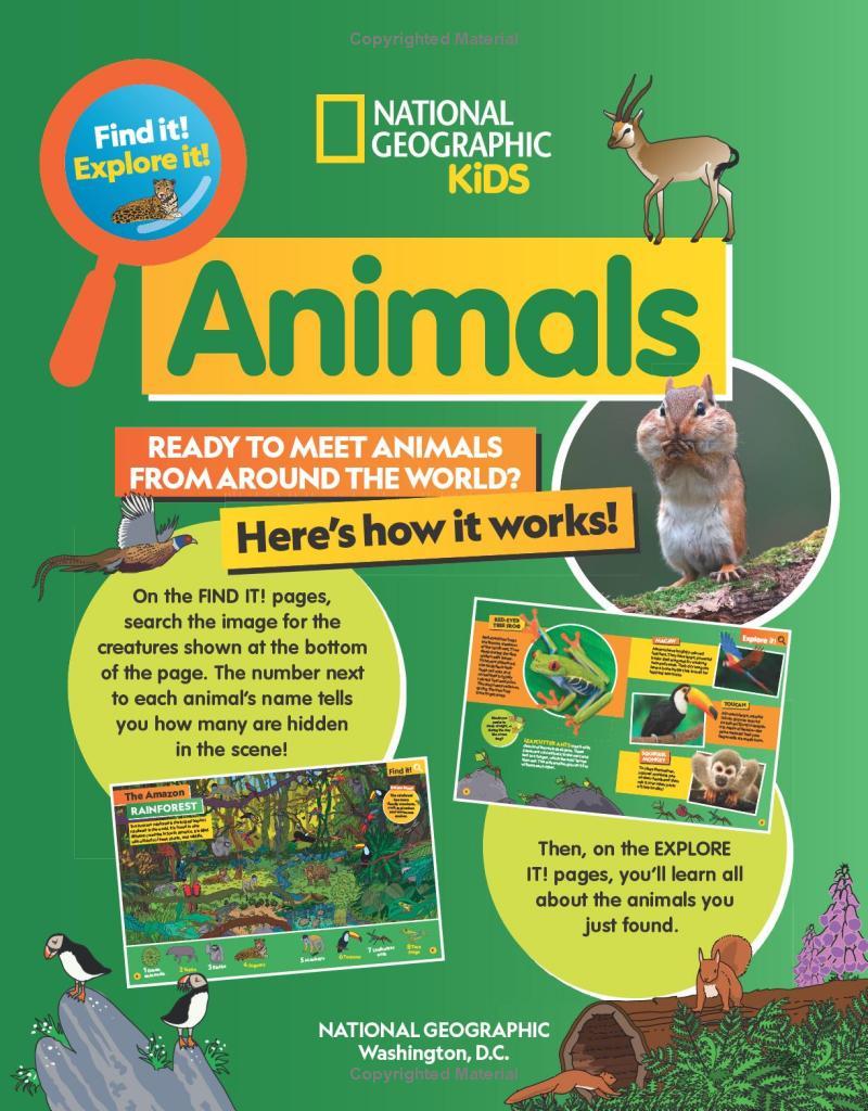 Sách ngoại văn: Find It! Explore It! Animals