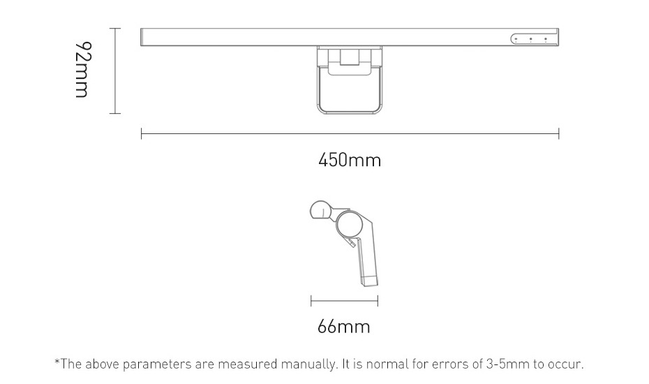 Đèn treo màn hình máy tính laptop hiệu Baseus - DGIWK-01 - Hàng nhập khẩu 