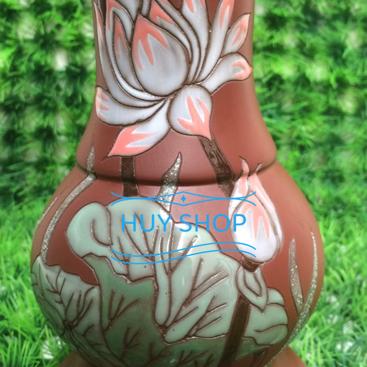 Gốm sứ trang trí cao cấp - Bình HOA SEN số 29