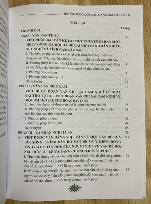 Hướng dẫn làm các dạng bài văn lớp 8 - Theo chương trình giáo dục phổ thông mới (Dùng chung cho cả ba bộ sách: Kết nối tri thức với cuộc sống - Chân trời sáng tạo - Cánh diều)