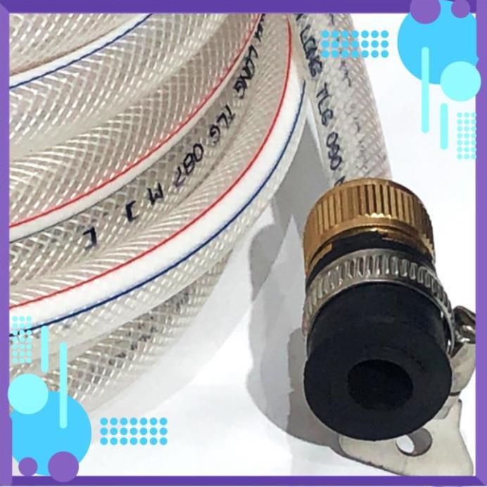 ️ Bộ dây vòi xịt nước rửa xe, tưới cây loại 3m, 5m 206701-1 đầu đồng, cút đồng,nối đồng+ túi đựng bút