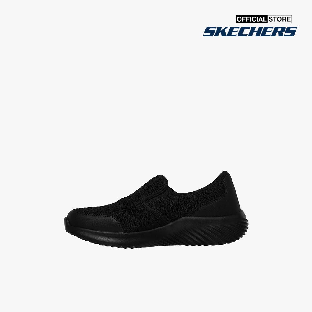 SKECHERS - Giày slip on bé trai Bounder 98304L-BBK