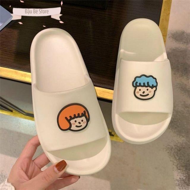 Dép lê đế bánh mì Ulzzang Boy & Girl dép lê nữ nhiều màu siêu êm chống trơn trượt - DAUBE - D002