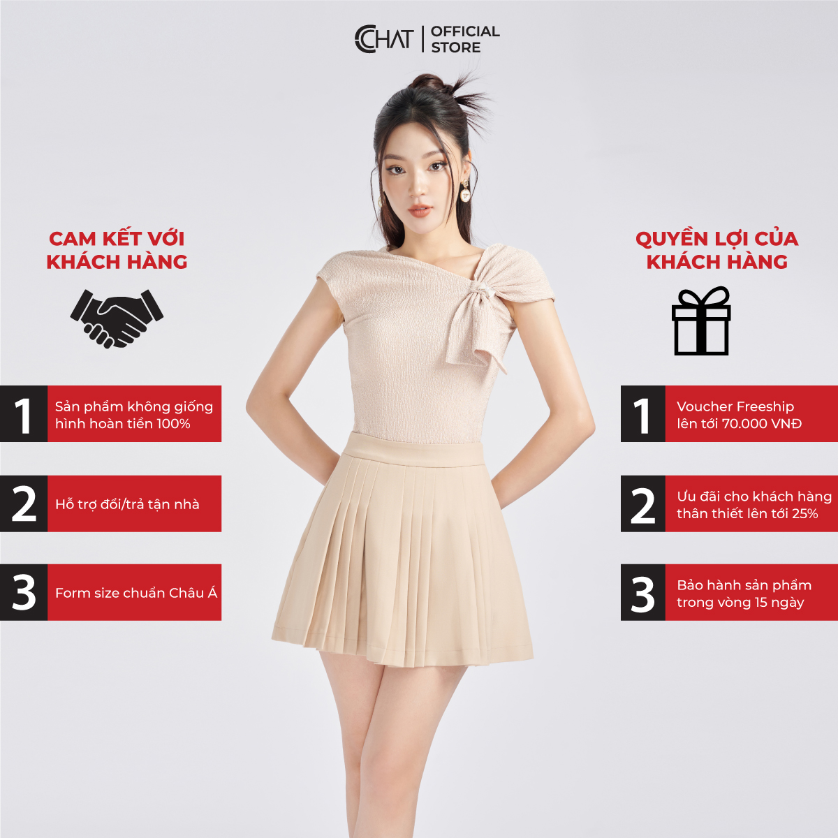 Áo Thun  Kiểu Trễ Vai Buộc Nơ Dáng Ôm Chất Vải Co Giãn Mềm Mịn 13TNC2009OT