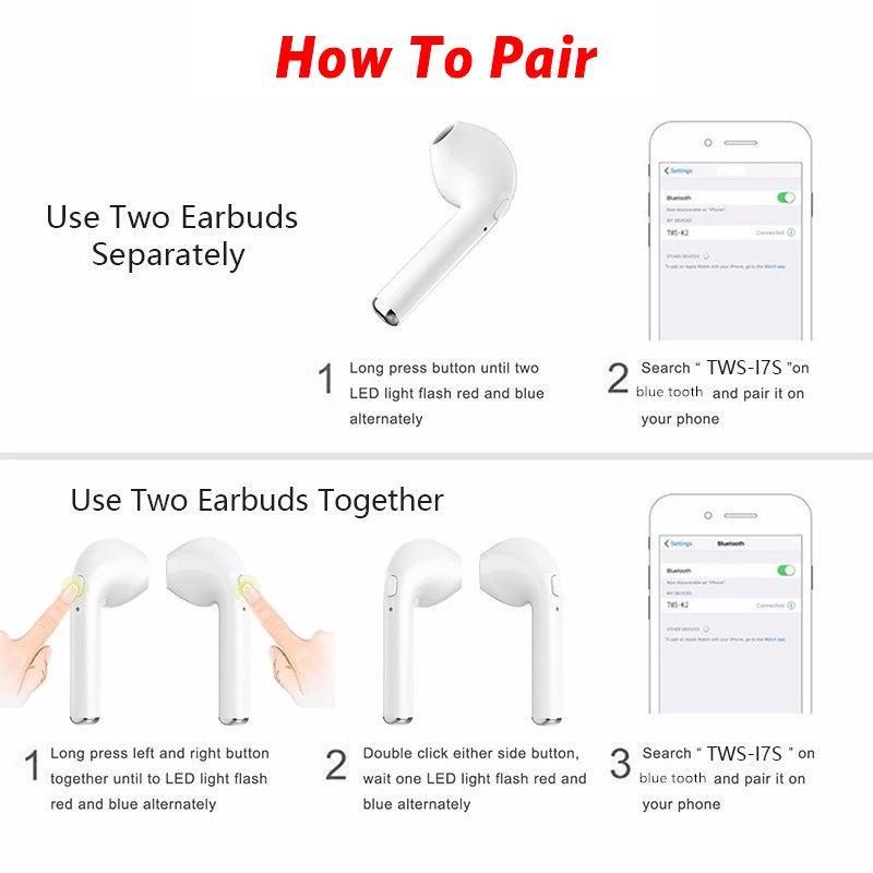 Tai Nghe Không Dây i7s TWS Kết Nối bluetooth 5.0