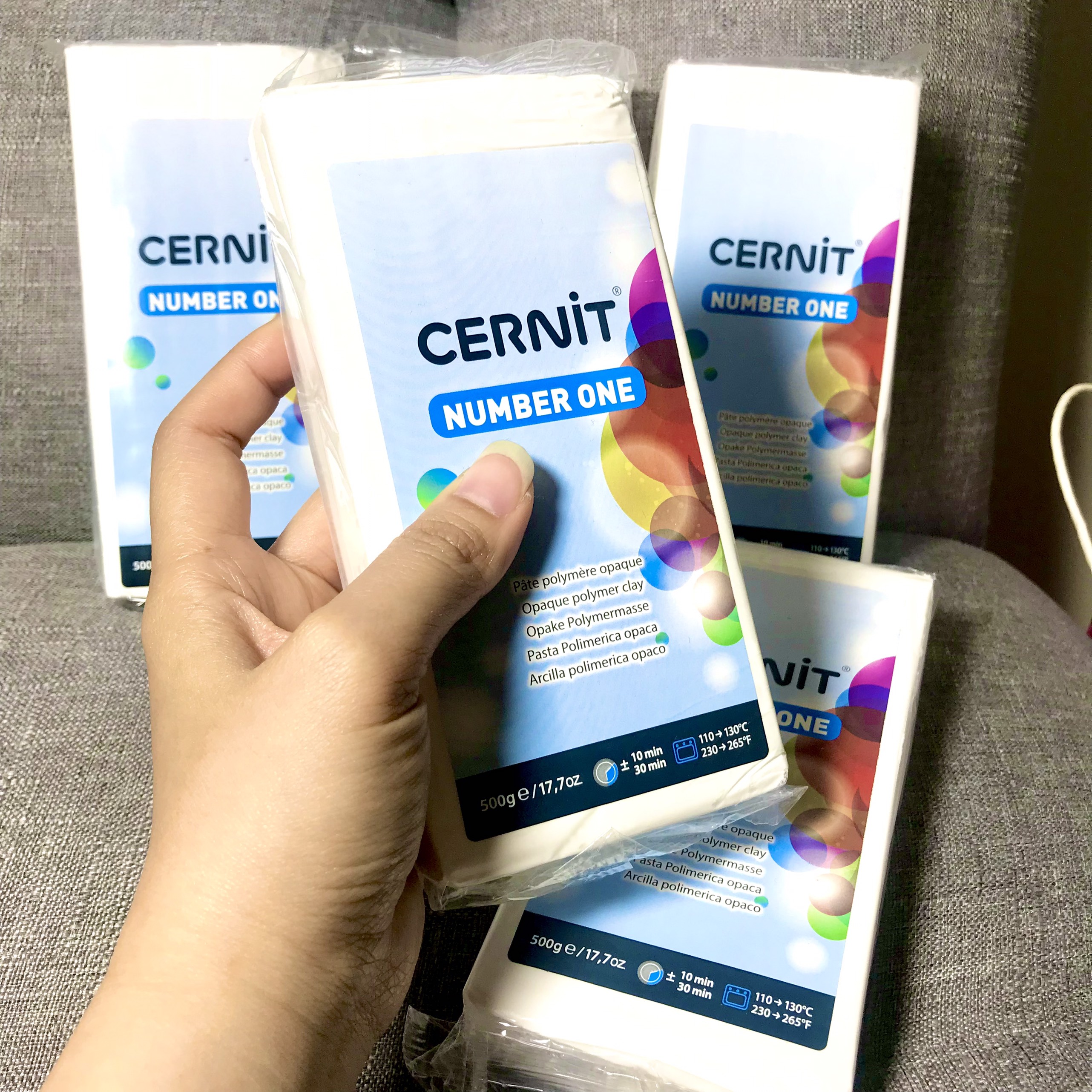 Đất nặn, Đất sét nung Polymer Clay Cernit, nặn trang sức, nhân vật, mô hình