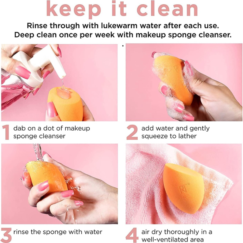 Mút tán phấn phủ Real Techniques miracle powder sponge