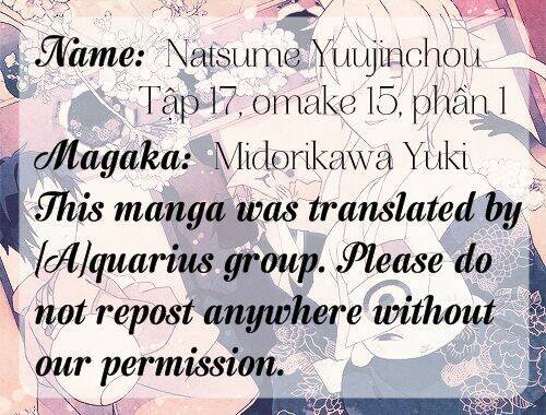 trả tên lại cho yêu quái chapter 70.1 1