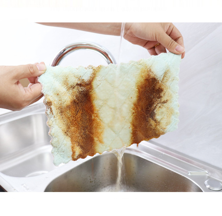 Combo 3 Khăn lau bát đĩa, dụng cụ nhà bếp siêu thấm hút nước, hình chữ nhật không VIỀN - giao màu ngẫu nhiên