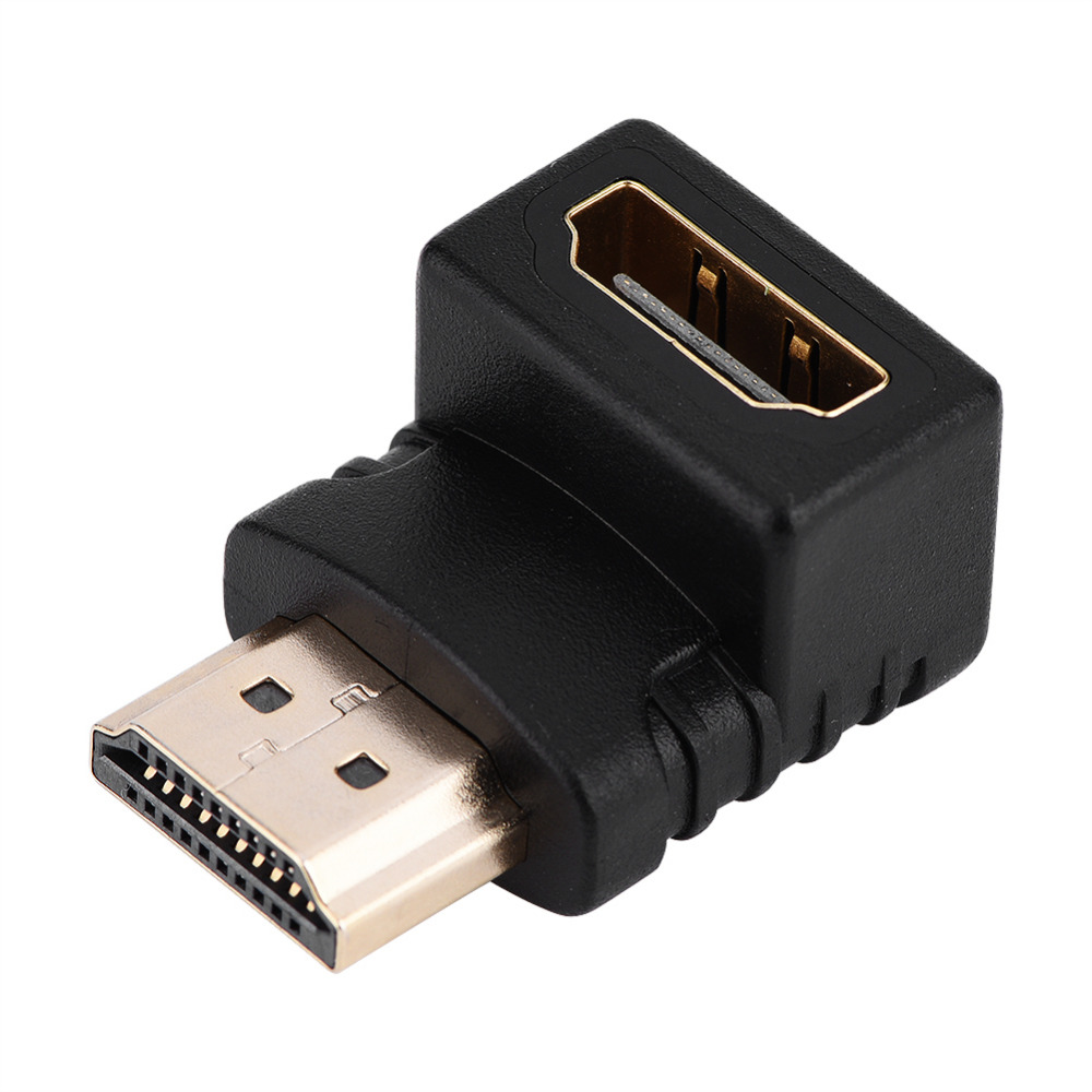 SOAIY Đầu nối HDMI đổi góc chữ L 1 đầu âm 1 đầu dương Connect Adapter - Hàng Nhập Khẩu