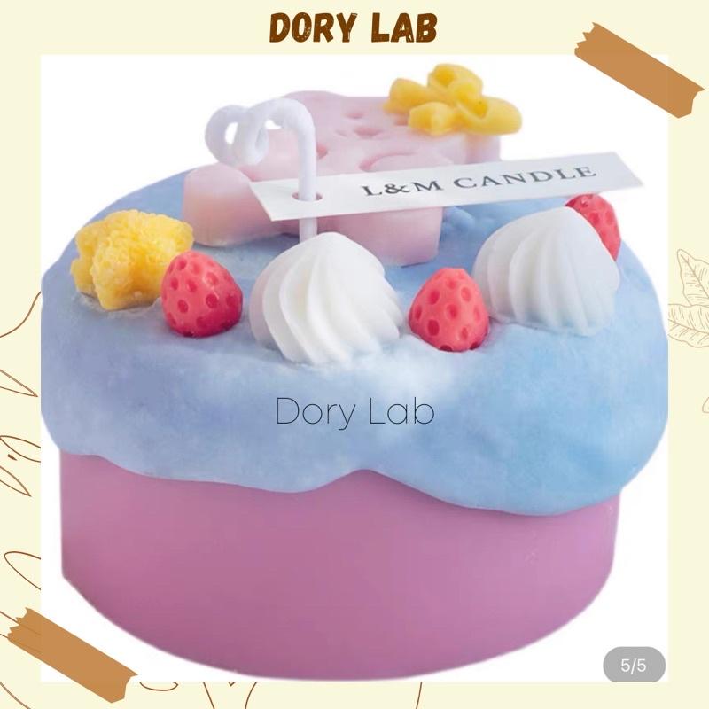 Nến Thơm Bánh Kem Sinh Nhật Gấu Con Cute Hàn Quốc, Phụ Kiện Decor, Quà Tặng - Dory Lab