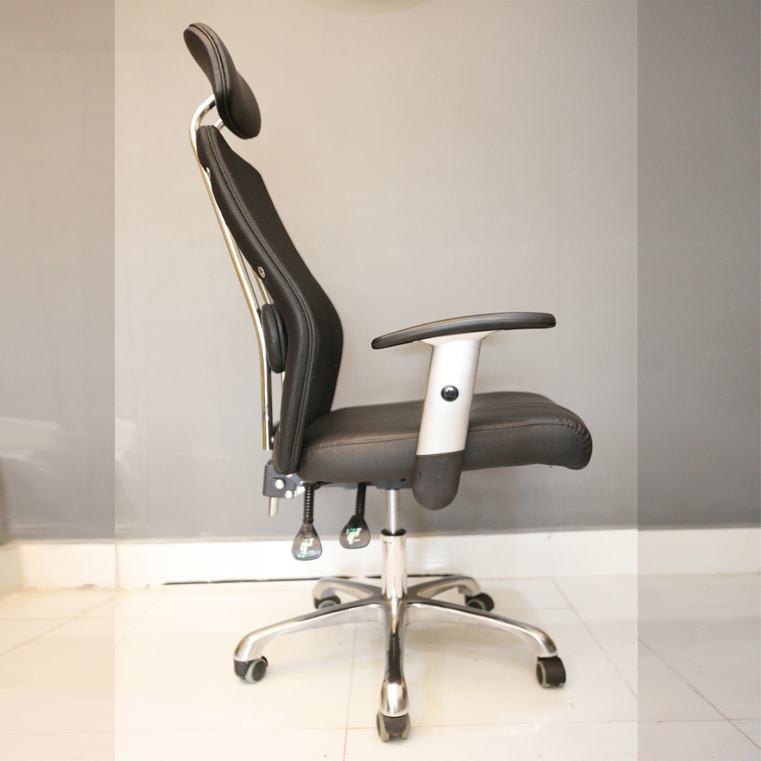 Ghế Lưới Văn Phòng Thư Giãn Lưng Cao &amp; Ngả Lưng, Gác Tay Nâng Hạ Thông Minh, Chân Nhôm Hơp Kim 303NEW