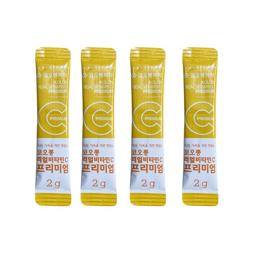 Bột uống trắng da vitamin C tăng cường sức khoẻ Kolon Real Vitamin C Premium 2g/gói