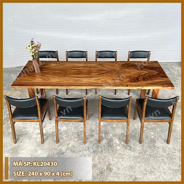 Mặt Bàn Dài Gỗ Nguyên Tấm Phòng Ăn/ Phòng Khách - KL20430