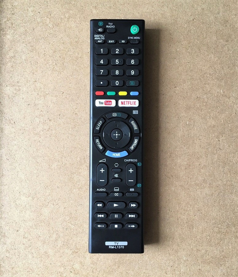 Remote Điều Khiển Dành Cho Smart TV, Internet TV SONY RM-L1370 Grade A+ (Kèm Pin AAA Maxell)