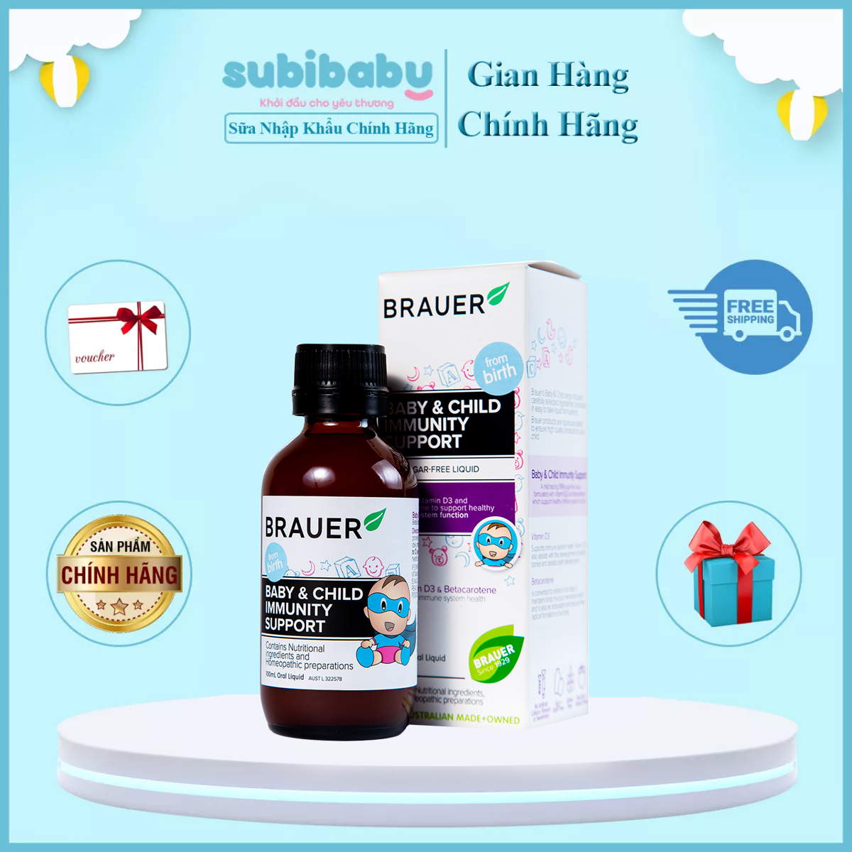 BRAUER BABY & CHILD IMMUNITY SUPPORT 100ML