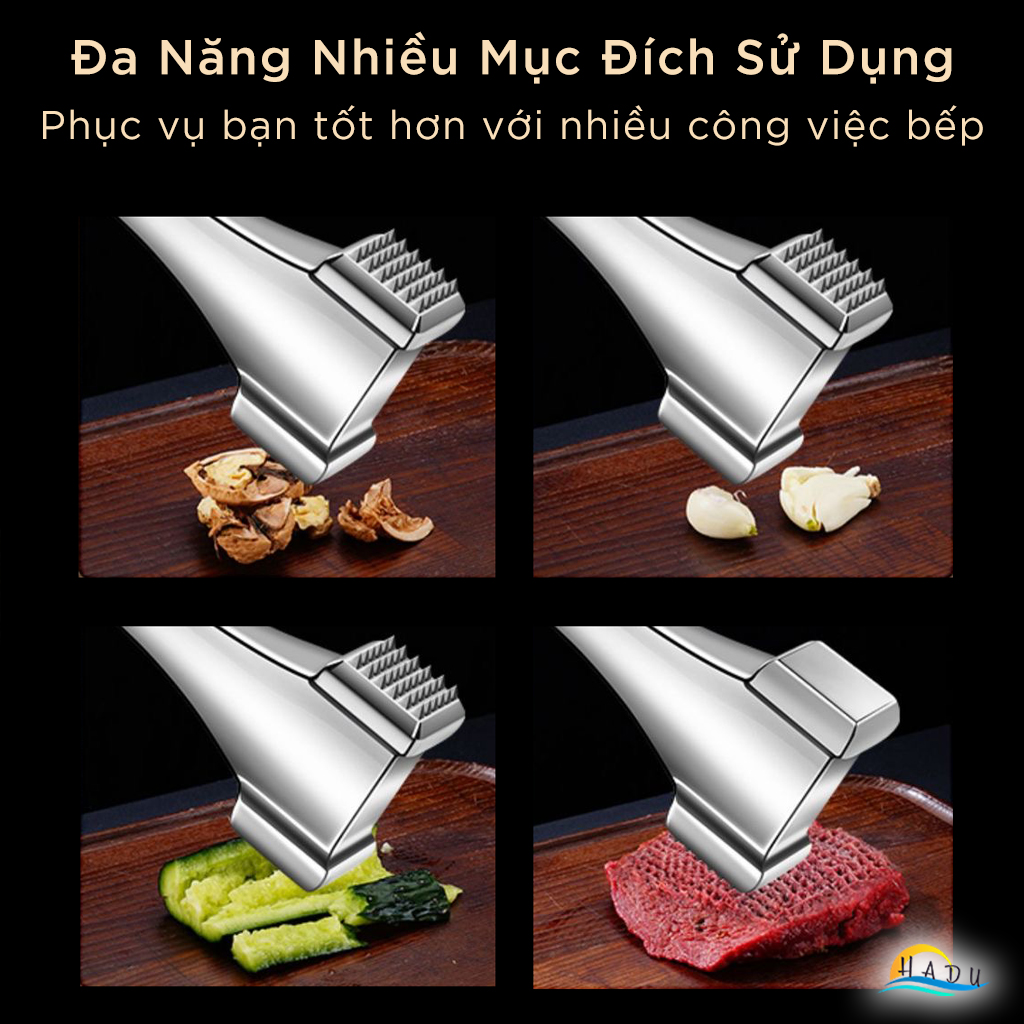 Búa Dần Đập Thịt Inox 304 Cao Cấp Đạt Chất Lượng LFGB Đức SSGP