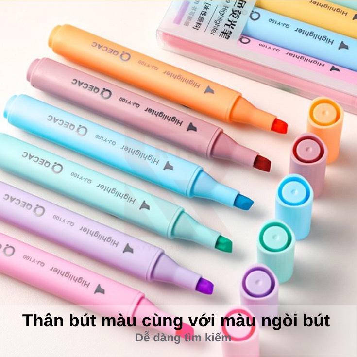 Set 6 bút highlight dạ quang đánh dấu dòng Macarone and Mid Highlighter