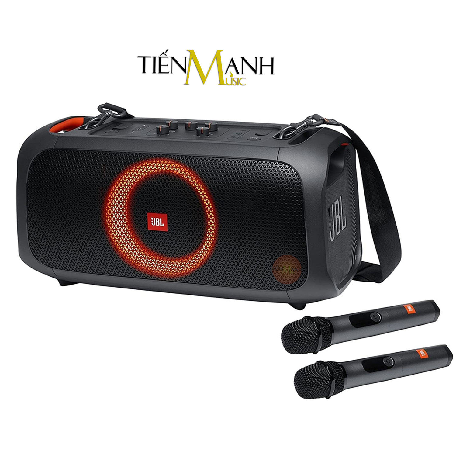 Loa JBL PartyBox On The Go - Loa Nghe Nhạc Di động Karaoke Party Box Speaker Hàng Chính Hãng - Kèm Móng Gẩy DreamMaker