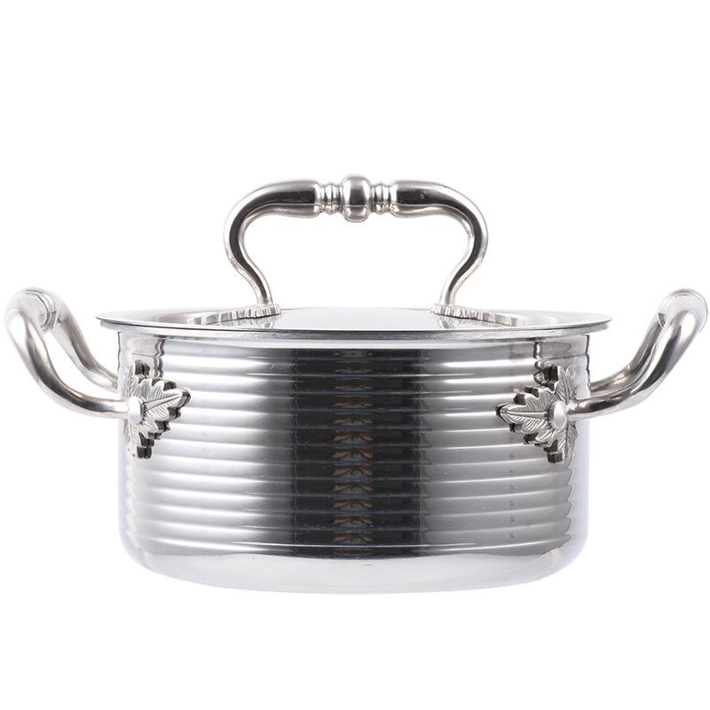 Bếp cảm ứng phong cách mới nhất nồi lẩu nhỏ nồi lẩu nhỏ tự phục vụ đơn một người một nồi nhà câu lạc bộ bằng thép không gỉ thương mại shabu-shabu nhỏ