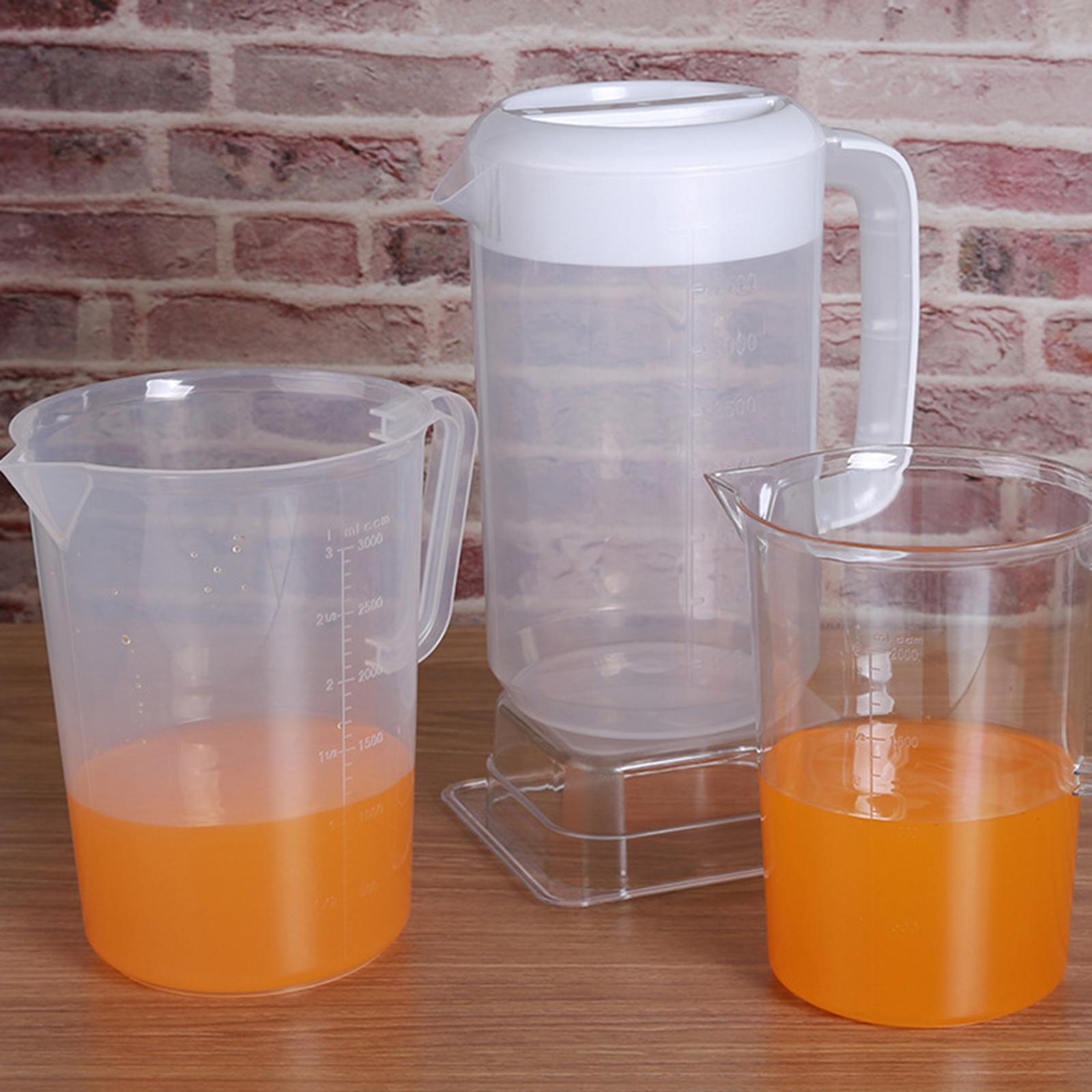 Plastic Water Pitcher with Lid Easy Clean Jug for Tea Restaurant Juice