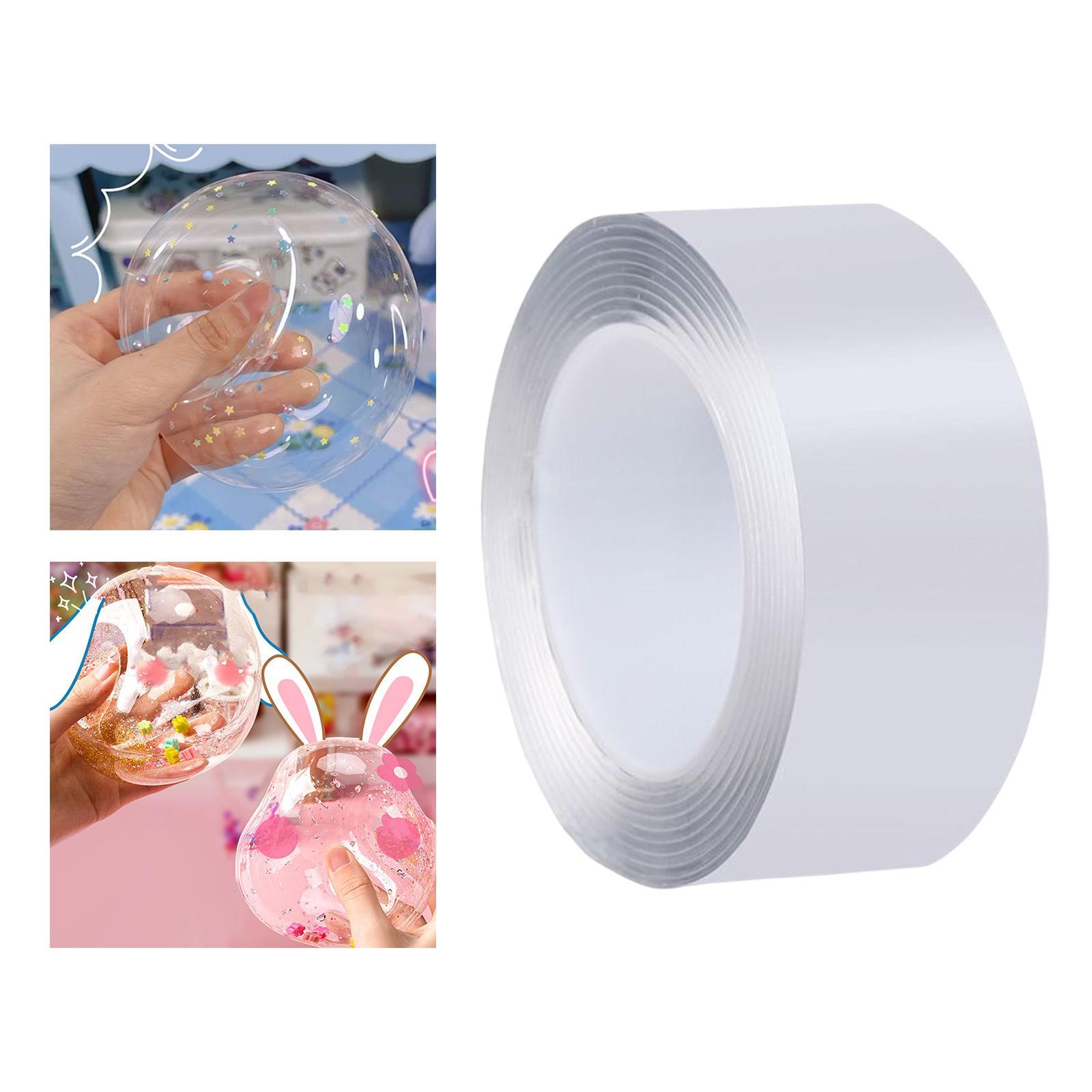 Multifunctional Double Sided Tape for Blowing Bubble DIY Craft Sensory Toy