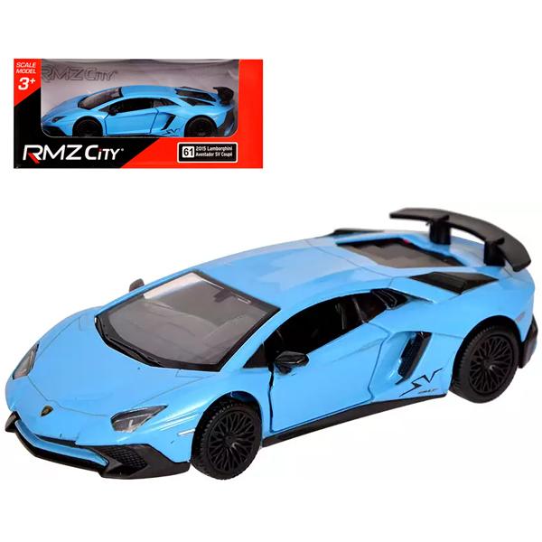 Đồ Chơi Mô Hình Xe Thể Thao - Lamborghini Aventador Chạy Trớn - RMZ City 554990 - Màu Xanh Dương