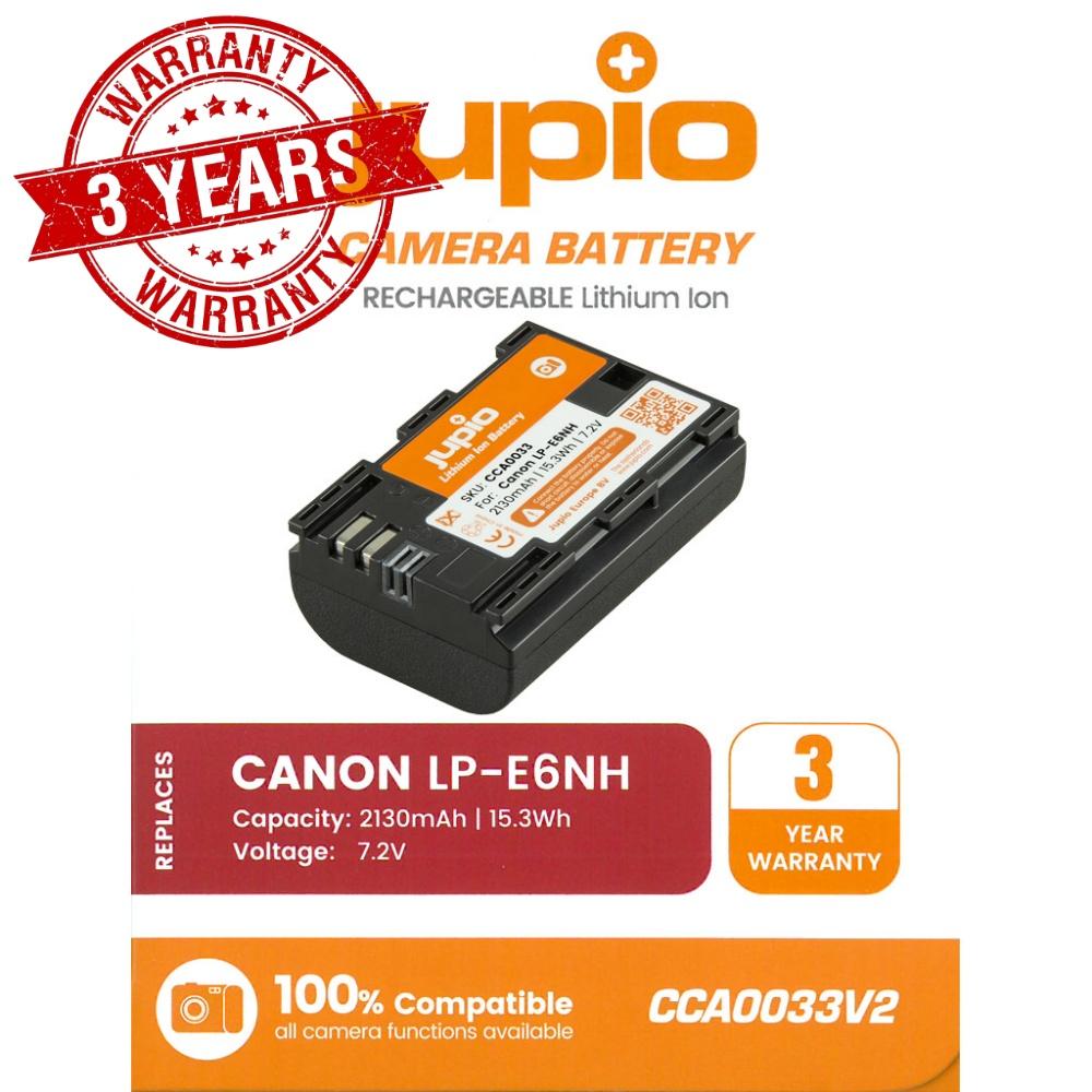 Pin máy ảnh hàng chính hãng Jupio LP-E6NH 2130mAh 15.3Wh dùng cho Canon