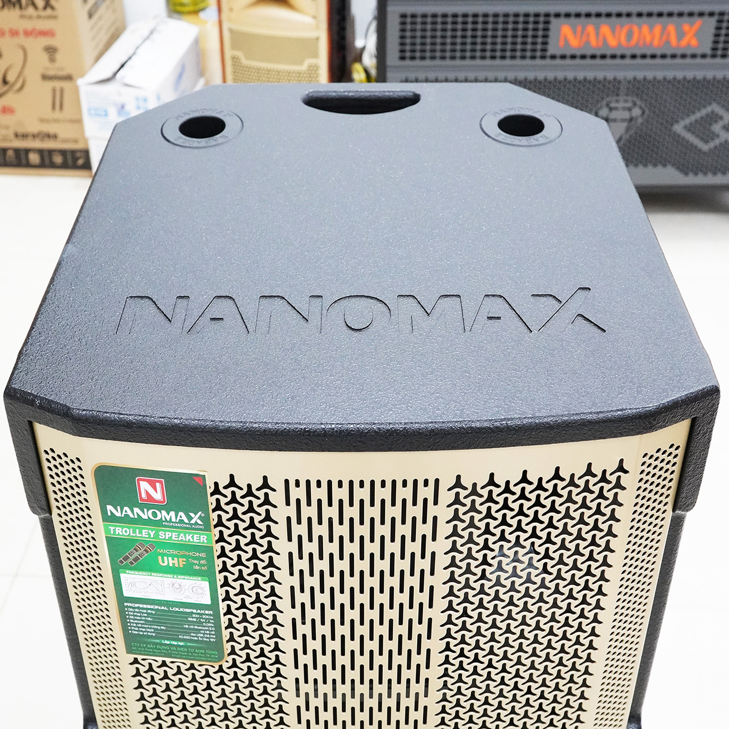 Loa Kéo Nanomax S-15D3 Bass 4 Tấc 40cm Công Suất 600w Karaoke Bluetooth Hàng Chính Hãng