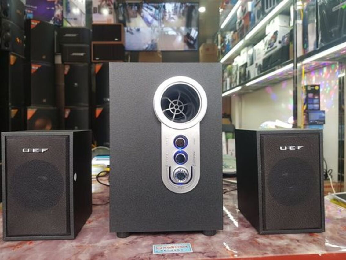 Loa vi tính UEF S-096: Có Bluetooth, Thiết kế vỏ gỗ chắc chắn, Âm thanh Bass Tress chuẩn