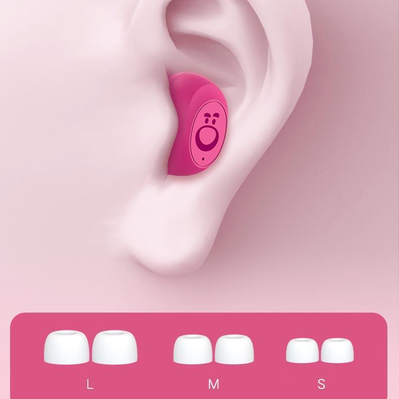 Tai Nghe Nhét Tai Bluetooth 5.0 Có Micro Hình Hoạt Hình Disney Dễ Thương Cho Trẻ Em