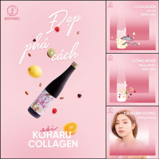 COLLAGEN KOHARU 84000mg Collagen Peptide Từ Da Cá Ngừ Đại Dương, Nước Uống Đẹp Da Chống Lão Hóa Đến Từ Nhật Bản 500ml