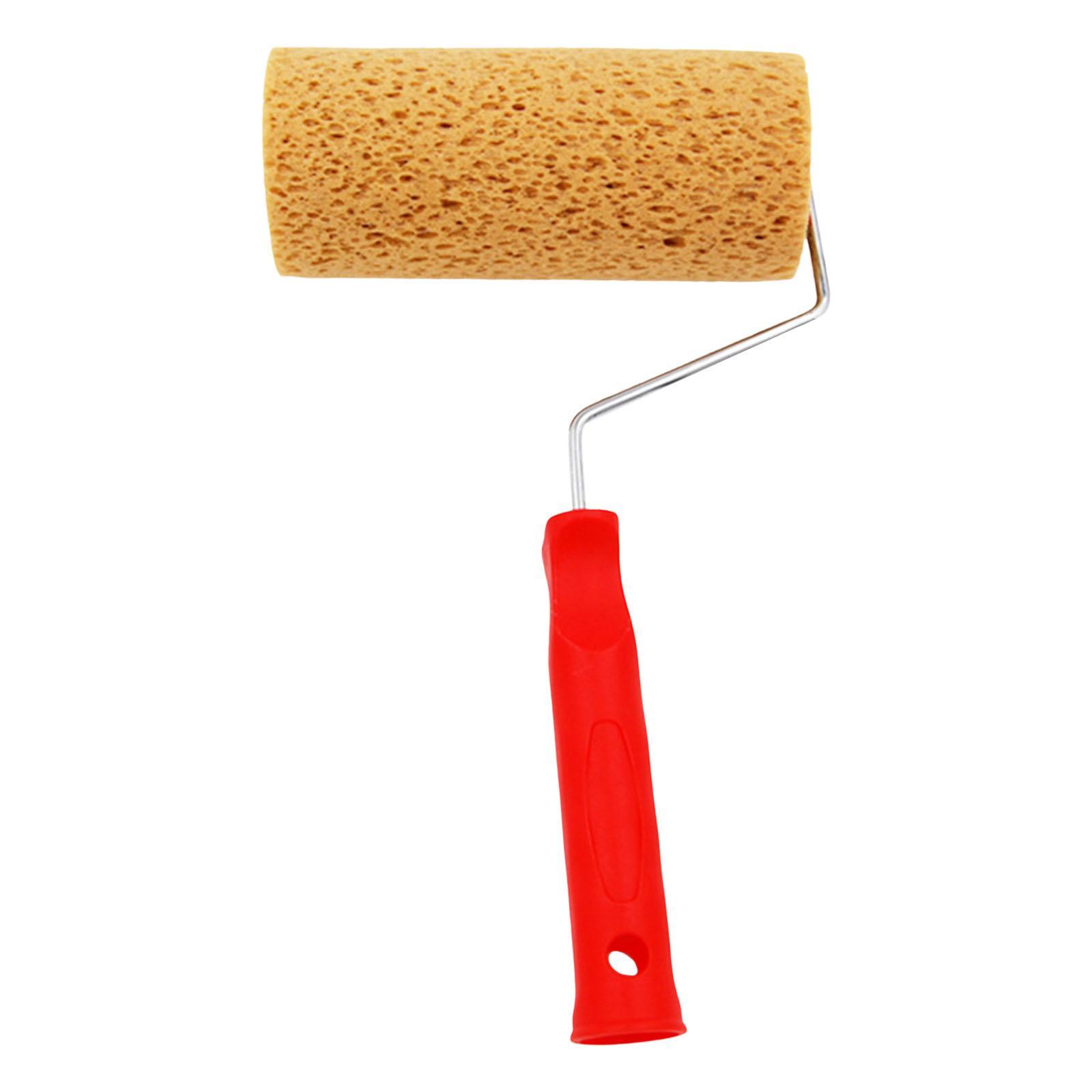 Portable Sponge Paint Roller Art Decorators Brush Smooth DIY Supplies for Interior
