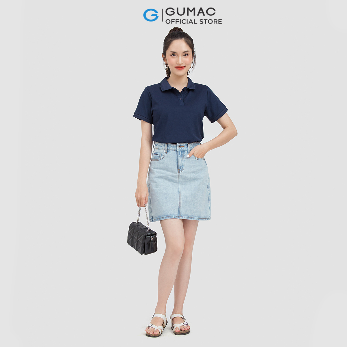 Áo polo nữ GUMAC ATC06013 phối bo