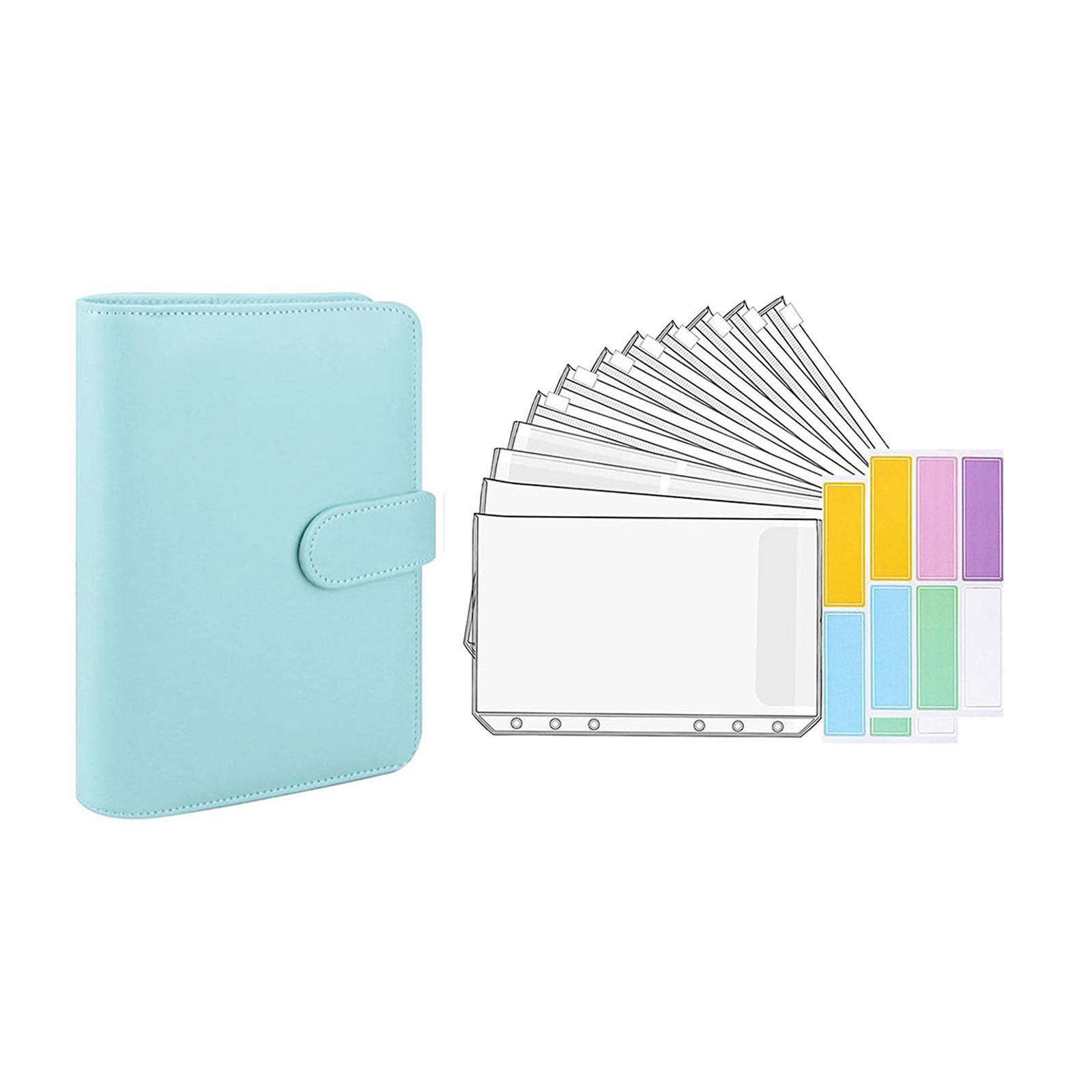 2x Notebook Binder with Binder Zipper Pockets for Home Office Gifts